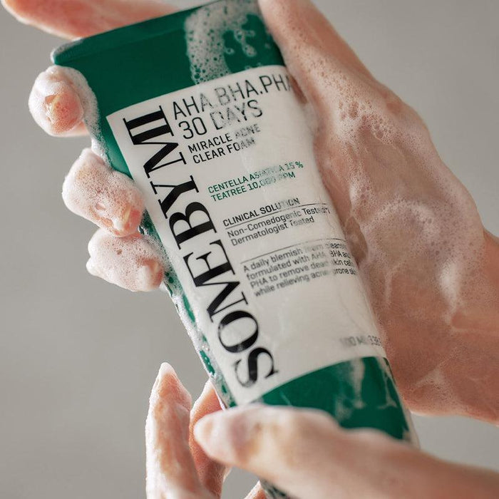 [SOME BY MI] AHA BHA PHA 30 Days Miracle Acne Clear Foam 100ml SOME BY MI
