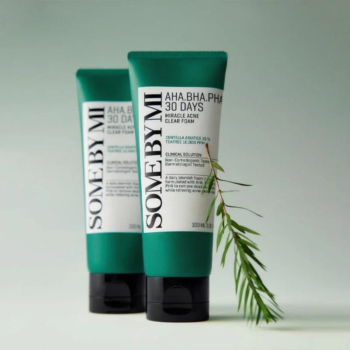 [SOME BY MI] AHA BHA PHA 30 Days Miracle Acne Clear Foam 100ml SOME BY MI