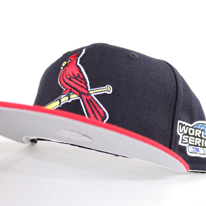 St Louis Cardinals 2004 World Series 59Fifty New Era Fitted Hat (Navy Red Gray Under Brim)