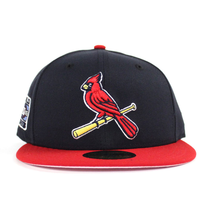 St Louis Cardinals 2006 World Series New Era 59Fifty Fitted Hat (Navy Red PINK Under Brim)