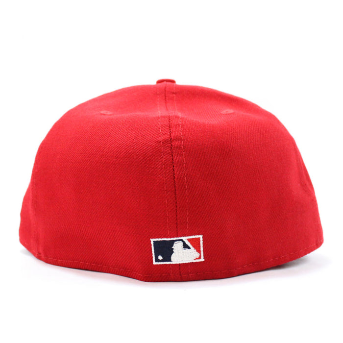 STATUE OF LIBERTY New York Yankees 2009 INAUGURAL SEASON New Era 59Fifty Fitted Hat (RED Sky Blue Under Brim)