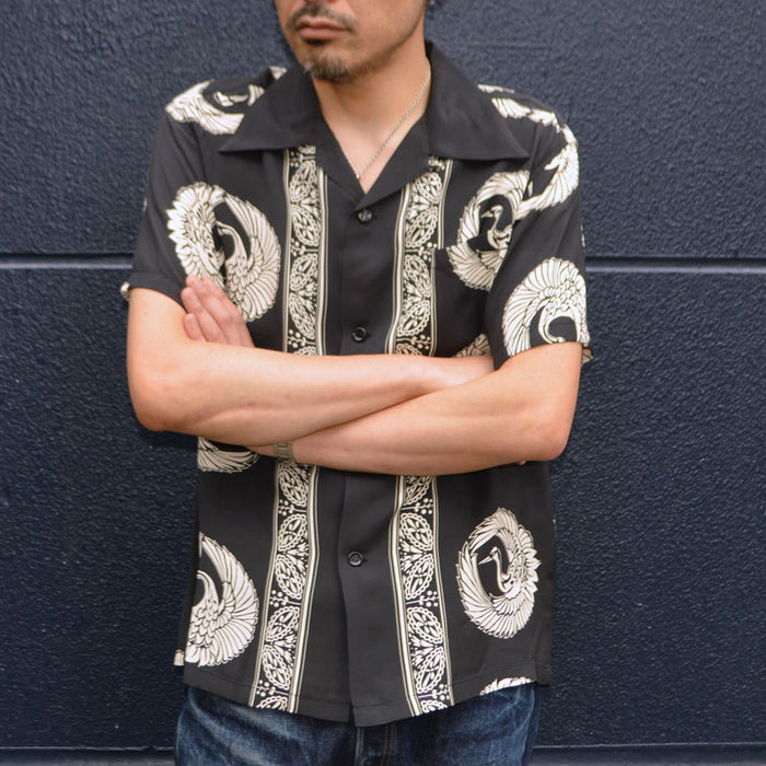 SUN SURF "SS39629" S/S Rayon Hawaiian Shirt “ORIENTAL BORDER