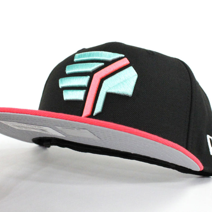 Syracuse Sky Chiefs New Era 59Fifty Fitted Hats (Black Infrared Mint Gray Under Brim)