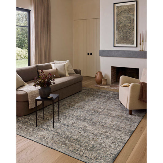 Tapis lavable en machine Dove / or Amber Lewis x Loloi 107 cm x 168 cm