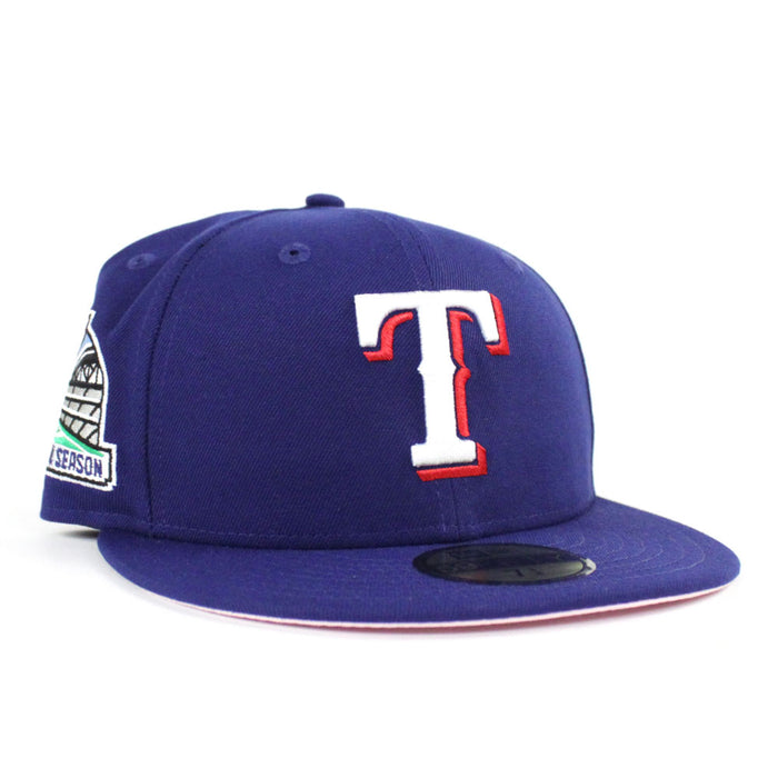 Texas Rangers 2020 INAUGURAL SEASON New Era 59Fifty Fitted Hat (Blue Pink Under Brim)
