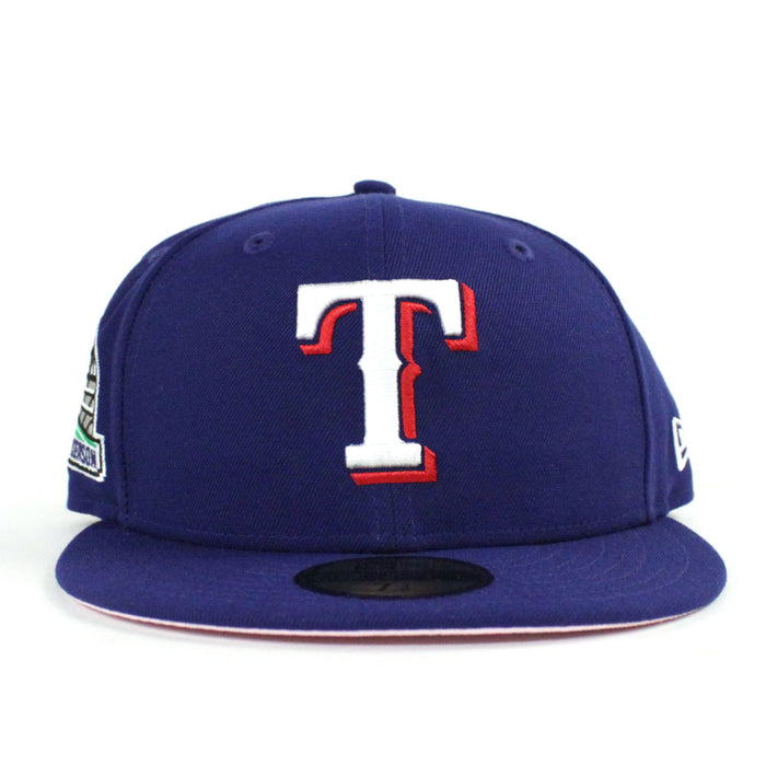 Texas Rangers 2020 INAUGURAL SEASON New Era 59Fifty Fitted Hat (Blue Pink Under Brim)