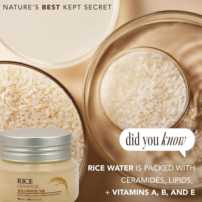 [THE FACE SHOP] Rice & Ceramide Moisturizing Cream 50ml - Ballagrio