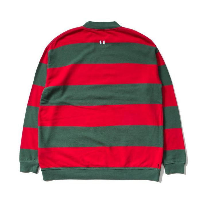 The Hundreds Elm Crewneck (Green Red)