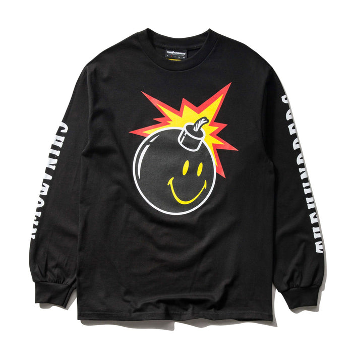 The Hundreds x Chinatown Market Smiley Adam LS T-Shirt (Black)