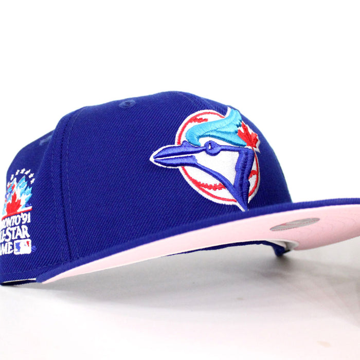 Toronto Blue Jays 1991 All Star Game New Era 59Fifty Fitted Hat (Blue Pink Under Brim)