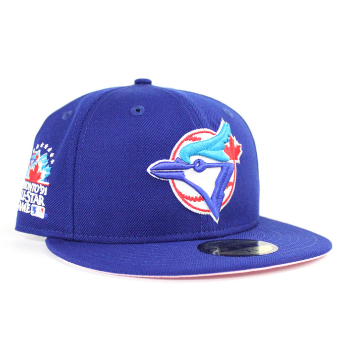 Toronto Blue Jays 1991 All Star Game New Era 59Fifty Fitted Hat (Blue Pink Under Brim)
