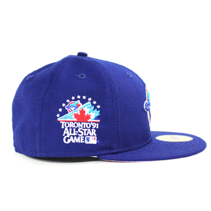 Toronto Blue Jays 1991 All Star Game New Era 59Fifty Fitted Hat (Blue Pink Under Brim)