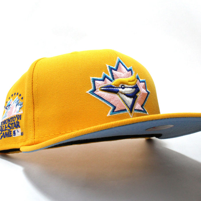 Toronto Blue Jays 1991 All Star Game New Era 59Fifty Fitted Hat (Gold Blue Under Brim)