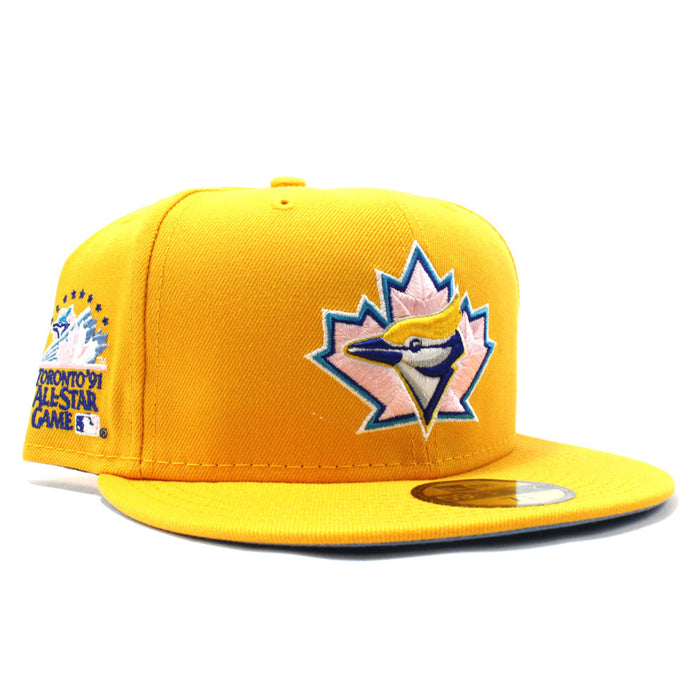 Toronto Blue Jays 1991 All Star Game New Era 59Fifty Fitted Hat (Gold Blue Under Brim)