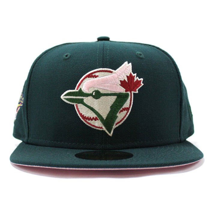 Toronto Blue Jays 1992 World Series New Era 59Fifty Fitted Hat (Green Pink Under Brim)