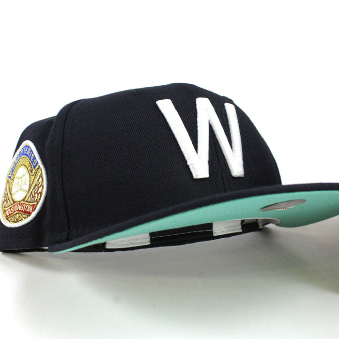 Washington Senators 1924 World Series New Era 59FIFTY Fitted Hat (Navy Mint Under Brim)