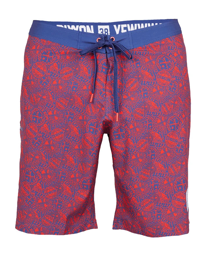 Yeww Boardshorts- Red, White & Blue